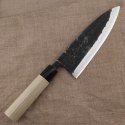 Tojiro Black Hammered Shirogami#2 Nóż Deba 18 cm