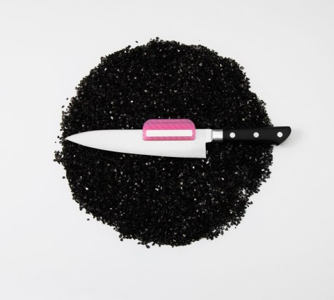 Tojiro Prowadnica do ostrzenia noży różowa