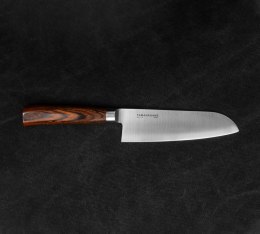 Tamahagane SAN Brown VG-5 Nóż Santoku 17,5 cm