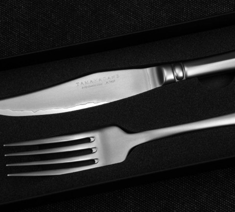 Tamahagane Zestaw 4 noże + 4 widelce do steków