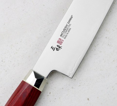 Mcusta Zanmai Red Revolution SPG2 Nóż Kiritsuke Gyuto 23 cm