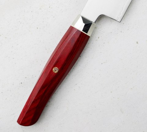 Mcusta Zanmai Red Revolution SPG2 Nóż Kiritsuke Gyuto 23 cm