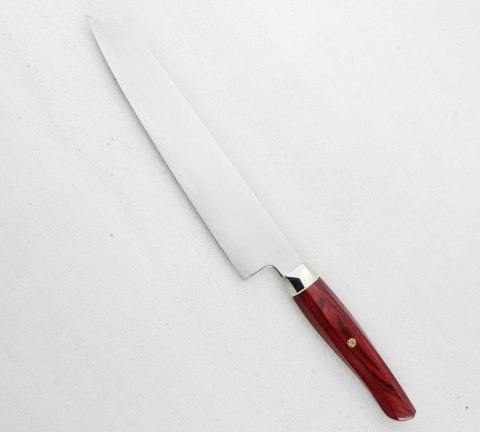 Mcusta Zanmai Red Revolution SPG2 Nóż Kiritsuke Gyuto 23 cm