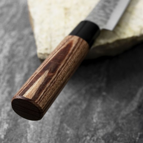 Hideo Kitaoka Shirogami Satin Nóż Kamagata Usuba 12 cm