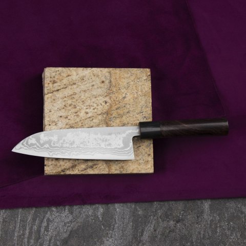 Kanetsune Zen-Bokashi Aogami#2 Nóż Santoku 16,5 cm