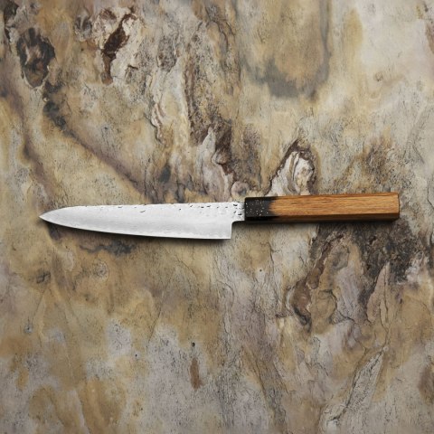 Kanetsune Zen-Bokashi Aogami#2 Nóż Santoku 16,5 cm