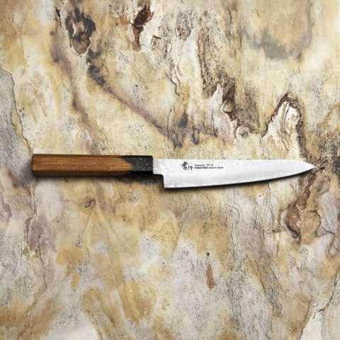 Kanetsune Zen-Bokashi Aogami#2 Nóż Santoku 16,5 cm