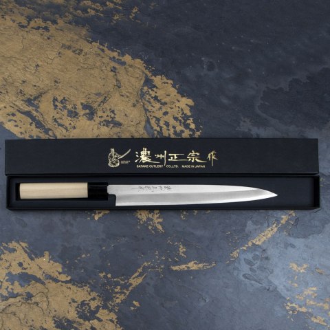 Sakai Takayuki Byakko Shirogami#1 Nóż Yanagiba 27 cm