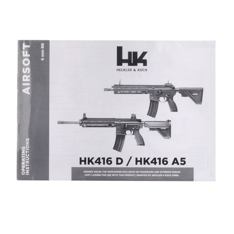 Replika karabinek ASG H&K Heckler&Koch HK416 A5 6 mm auto green gas