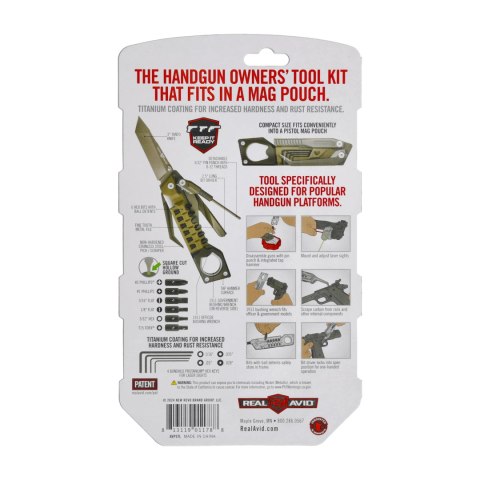 Multitool do pistoletów Real Avid The Pistol Tool 19 funkcji brązowy AVPSTL