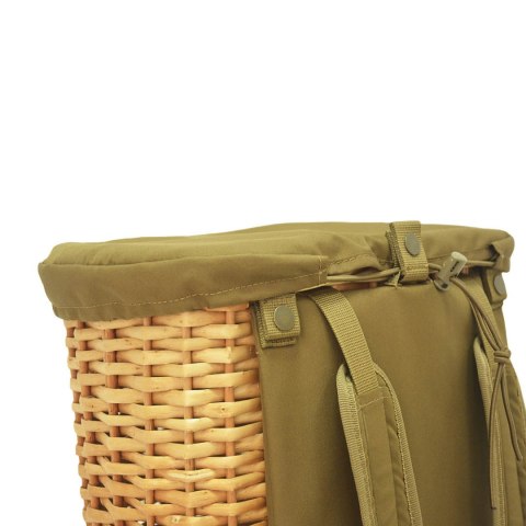 Plecak wiklinowy na grzyby Acropolis z przykrywką 13 L