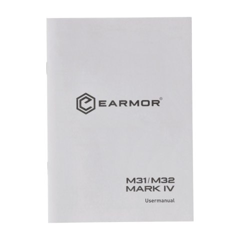 Aktywne ochronniki słuchu Earmor M31 Mark4 M31-BK-MARK4 czarne