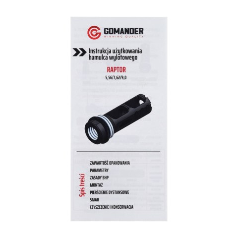 Hamulec wylotowy Gomander Raptor 7,62 M14x1 LH do AK