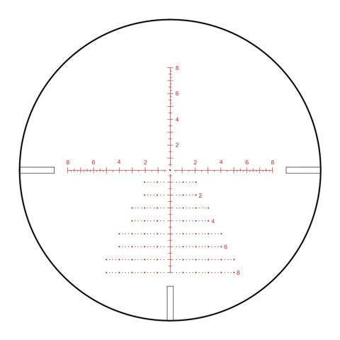Luneta celownicza Vector Optics Continental x8 3-24 SFP Zero Stop 56 mm czarna SCOL-T50
