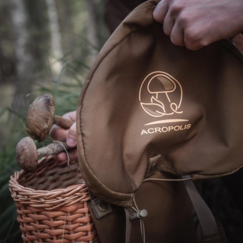 Plecak wiklinowy na grzyby Acropolis z przykrywką 13 L
