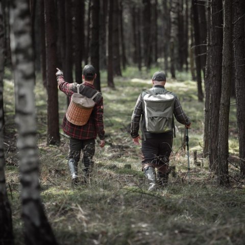 Plecak wiklinowy na grzyby Acropolis z przykrywką 13 L