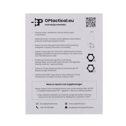 Osłony lunety OPtactical do Vortex Strike Eagle 1-8x24 (2 sztuki)