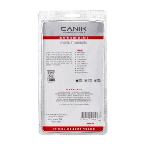 Lufa ryflowana do pistoletu Canik SFx RIVAL kal. 9x19 mm tenifer