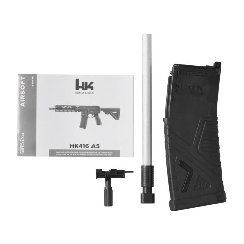 Replika karabinek ASG H&K Heckler&Koch HK416 A5 6 mm czarna, gaz