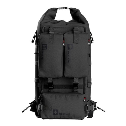 Zestaw awaryjny Help Bag MAX PRO 5.0 plecak ewakuacyjny z wyposażeniem, czarny