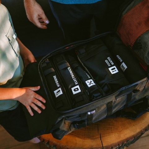 Zestaw awaryjny Help Bag MAX PRO 5.0 plecak ewakuacyjny z wyposażeniem, czarny