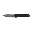 Nóż składany KNIVESPL The First CPM MagnaCut, czarne G10, Stonewashed/Satin