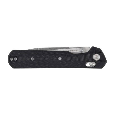 Nóż składany KNIVESPL The First CPM MagnaCut, czarne G10, Stonewashed/Satin