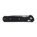 Nóż składany KNIVESPL The First Sandvik 14C28N, czarne G10, Stonewashed/Satin