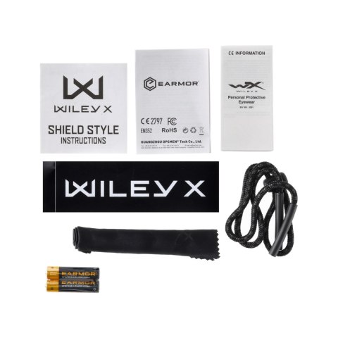 Zestaw Wiley X Vapor Comm Shooting Range Kit 3553SRK