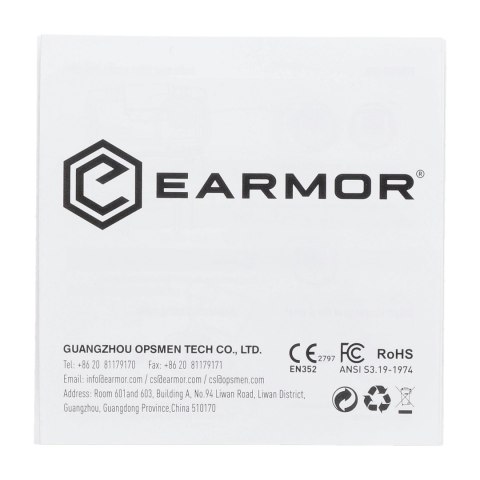 Aktywne ochronniki słuchu Earmor M20T Pro Bluetooth 5.4 czarne