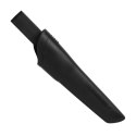 Nóż Morakniv Bushcraft czarny bez ząbków stal węglowa