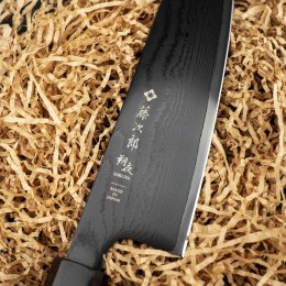 Tojiro Sakuya Black VG-10 Damascus Nóż Santoku 16,5 cm