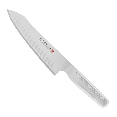 Global NI Orientalny nóż szefa kuchni 20 cm - żłobiony