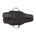 Pokrowiec Forsport na dwie jednostki broni 132 cm - czarny, haft beżowa tarcza