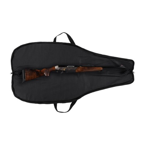 Pokrowiec na broń Forsport 125 cm - czarny, haft celownik VX, biza pomarańczowa