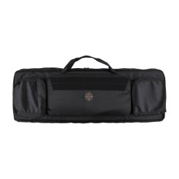 Pokrowiec na broń Forsport Tactical na dwie jednostki broni 105 cm - czarny, haft beżowy celownik VX