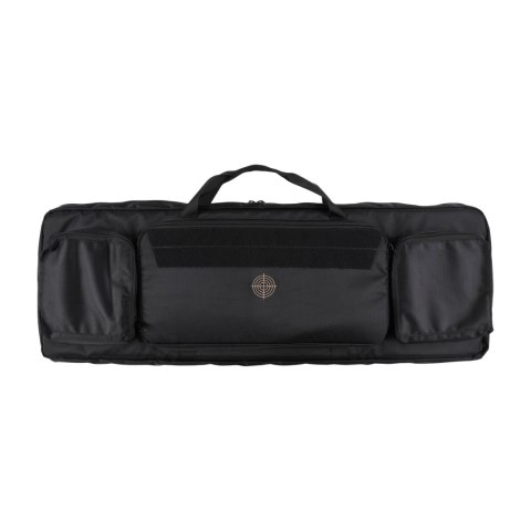Pokrowiec na broń Forsport Tactical na dwie jednostki broni 105 cm - czarny, haft beżowy celownik VX
