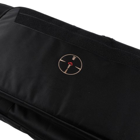 Pokrowiec na broń Forsport Tactical na dwie jednostki broni 115 cm - czarny, haft celownik VX