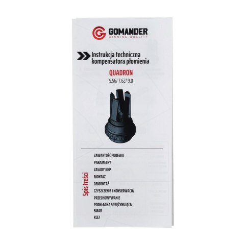 Tłumik płomienia Gomander Quadron Evo 5,56 M14x1