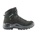 Buty damskie LOWA Renegade GTX mid WS czarno/turkusowe