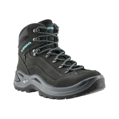 Buty damskie LOWA Renegade GTX mid WS czarno/turkusowe