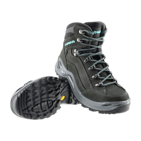 Buty damskie LOWA Renegade GTX mid WS czarno/turkusowe
