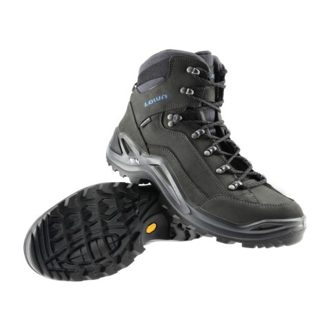 Buty męskie LOWA Renegade GTX mid, antracyt/niebieski
