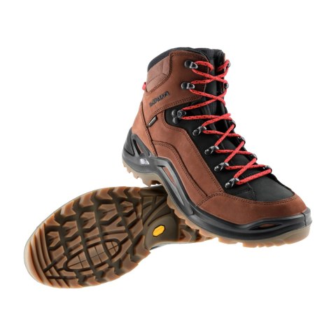 Buty męskie LOWA Renegade GTX mid, mahoń/czerwony