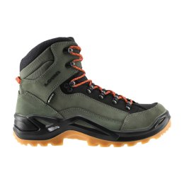 Buty męskie LOWA Renegade GTX mid, zielono/pomarańczowe
