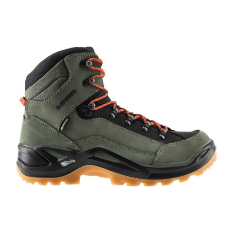 Buty męskie LOWA Renegade GTX mid, zielono/pomarańczowe