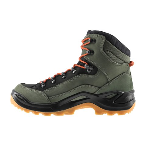 Buty męskie LOWA Renegade GTX mid, zielono/pomarańczowe