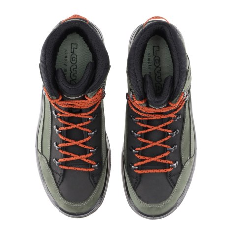 Buty męskie LOWA Renegade GTX mid, zielono/pomarańczowe