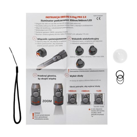 Iluminator laserowy X-hog Pro v2 LED 940/850 nm