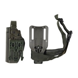 Kabura Doubletap OWB Strighter SLS z QLS VIS 100 pas na udo, oliwkowa